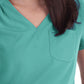 Women's 1-Pocket Heart-Shaped Neckline Eco-Friendly Kailani Scrub Top