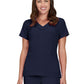 Women's Shirred Chest V-Neck Enik Scrub Top