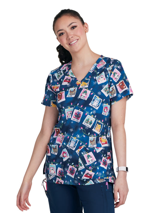 Women's 3-Pocket V-Neck Rosalie Scrub Top