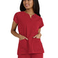 Women's Split-Neck 3-Pocket We Have Heart Scrub Top