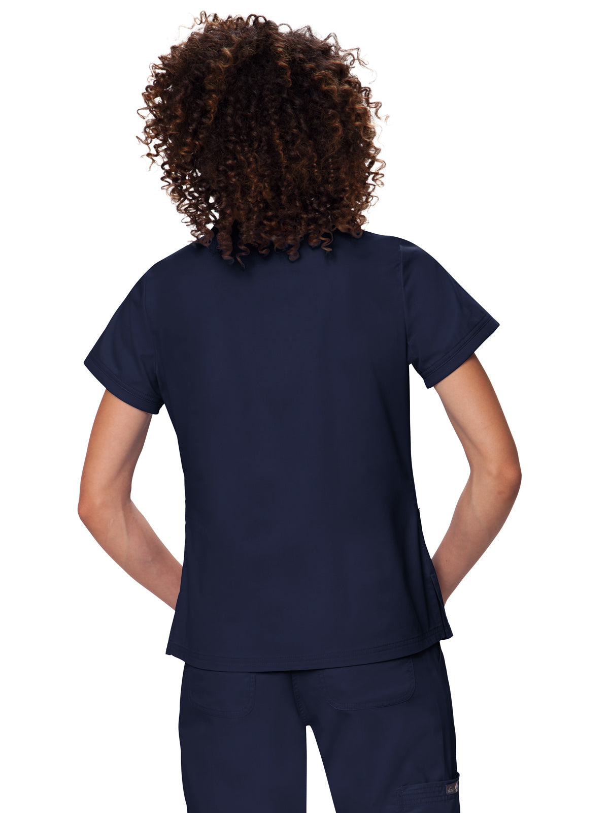 Women's 3-Pocket Soft Rib Trim V-Neck Nicole Scrub Top