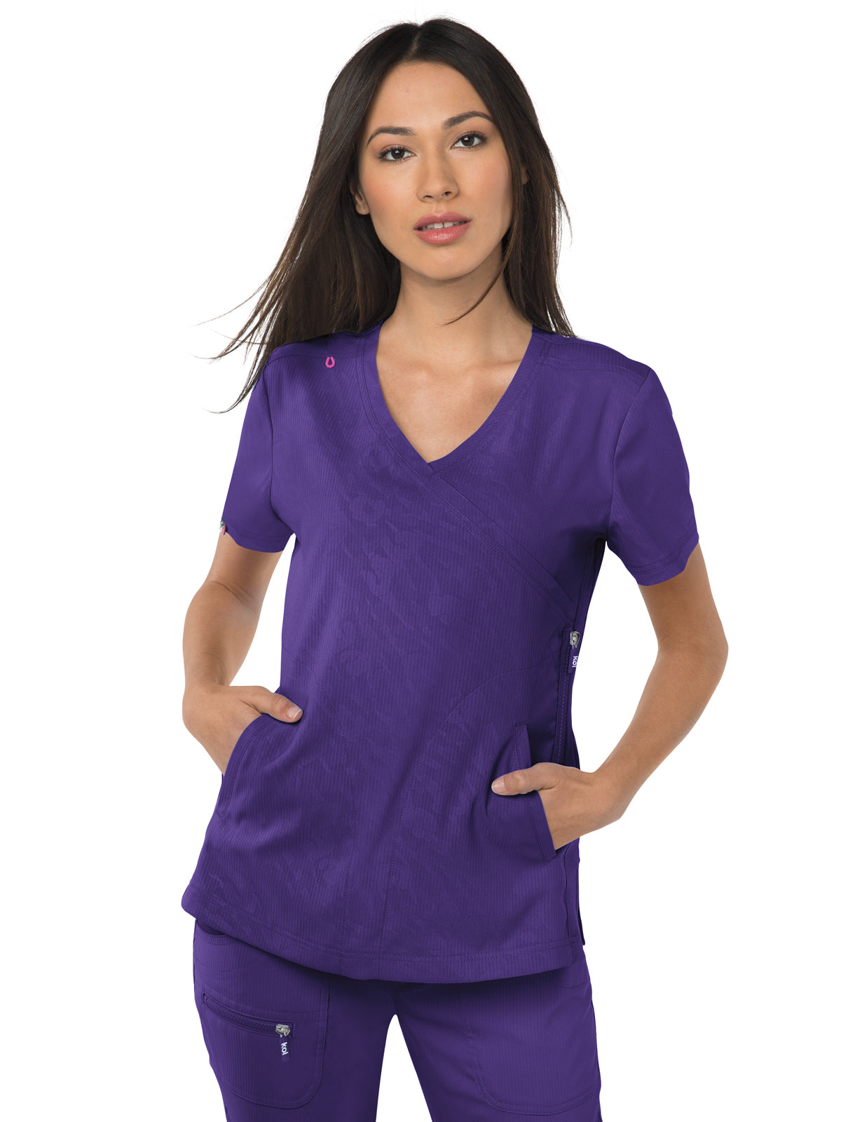 Women's 3-Pocket Mock-Wrap Philosophy Scrub Top