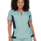 Women's 4-Pocket Zipper Neck Serenity Scrub Top