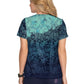 Women's 2-Pocket Stretch Ombre Print Reform Scrub Top