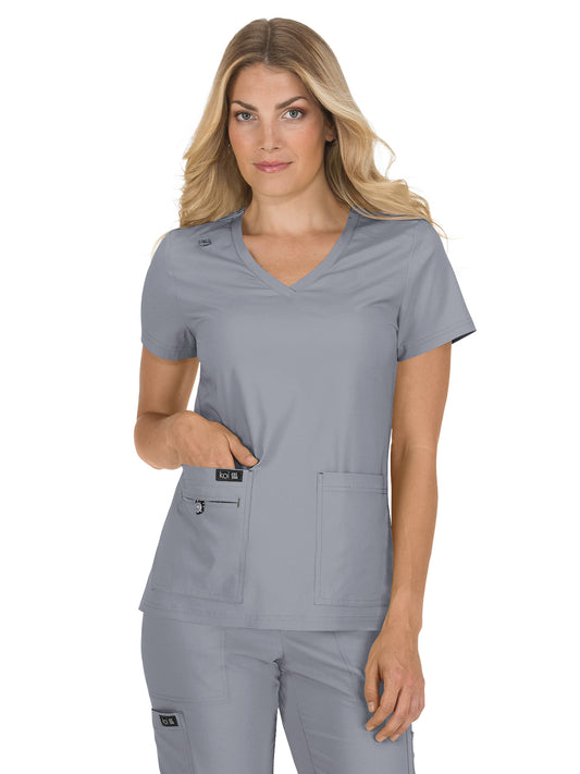 Women's 4-Pocket Stretch V-Neck Becca Scrub Top