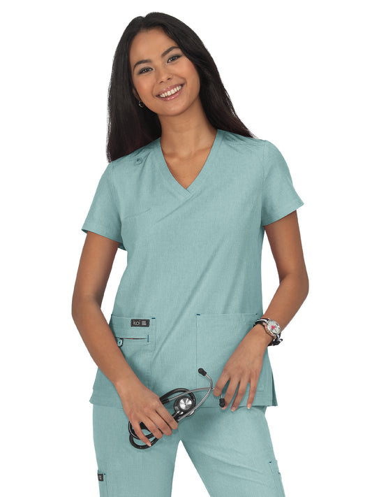 Women's 4-Pocket Stretch V-Neck Becca Scrub Top