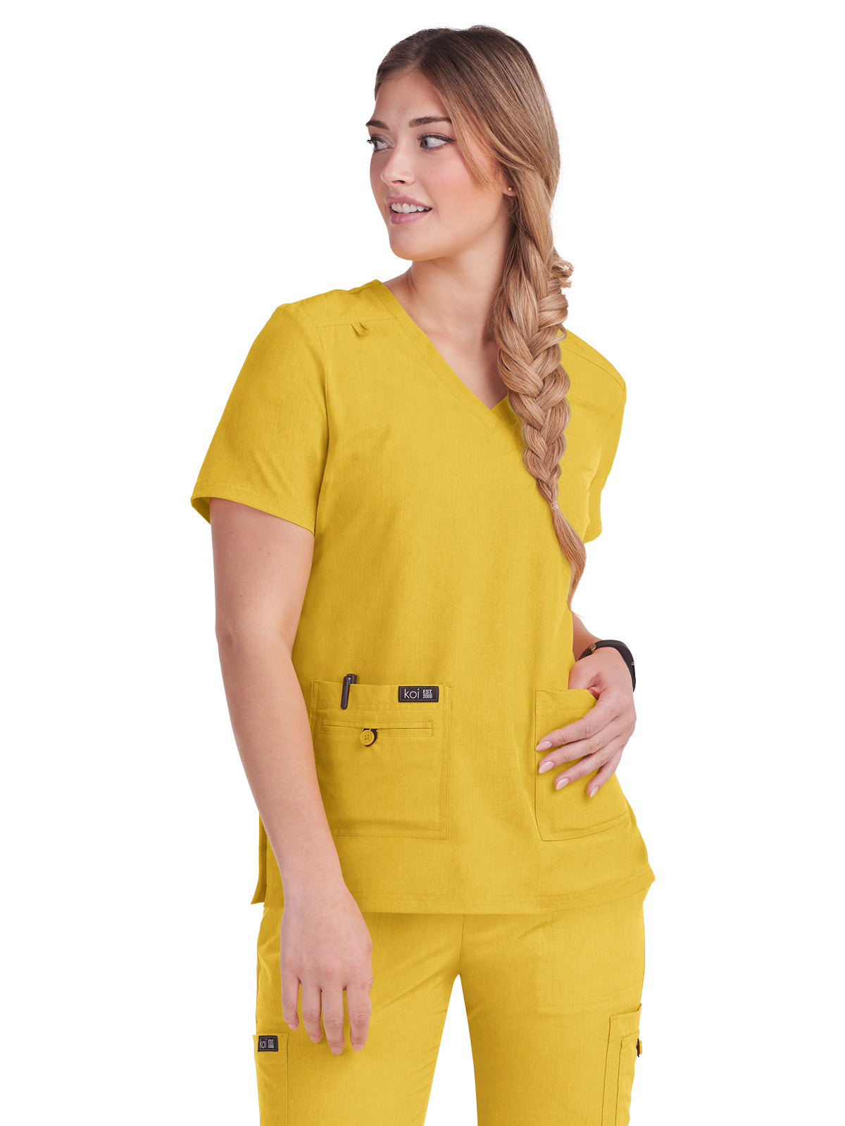 Women's 4-Pocket Stretch V-Neck Becca Scrub Top