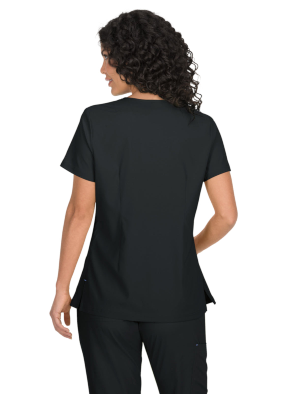 Women's Mock-Wrap Neck Katie Scrub Top