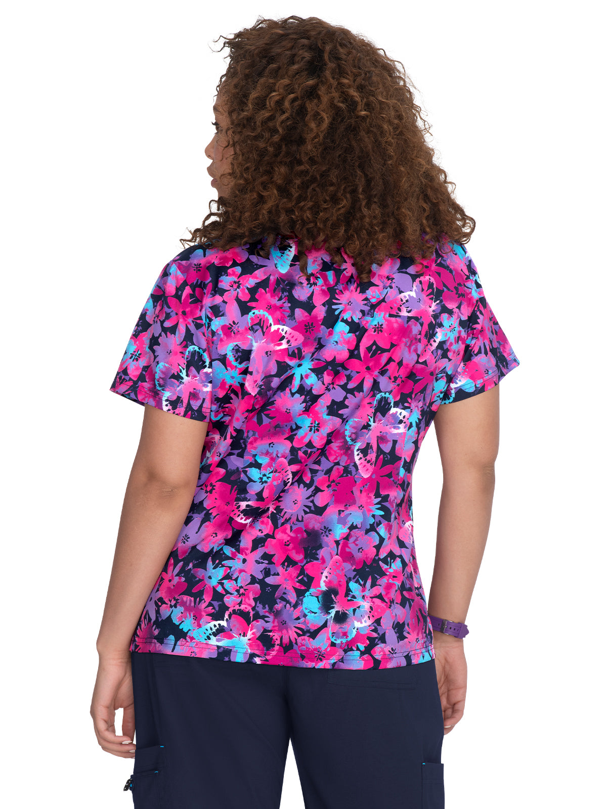 Women's Athletic-Inspired, Breathable Mesh Leslie Scrub Top