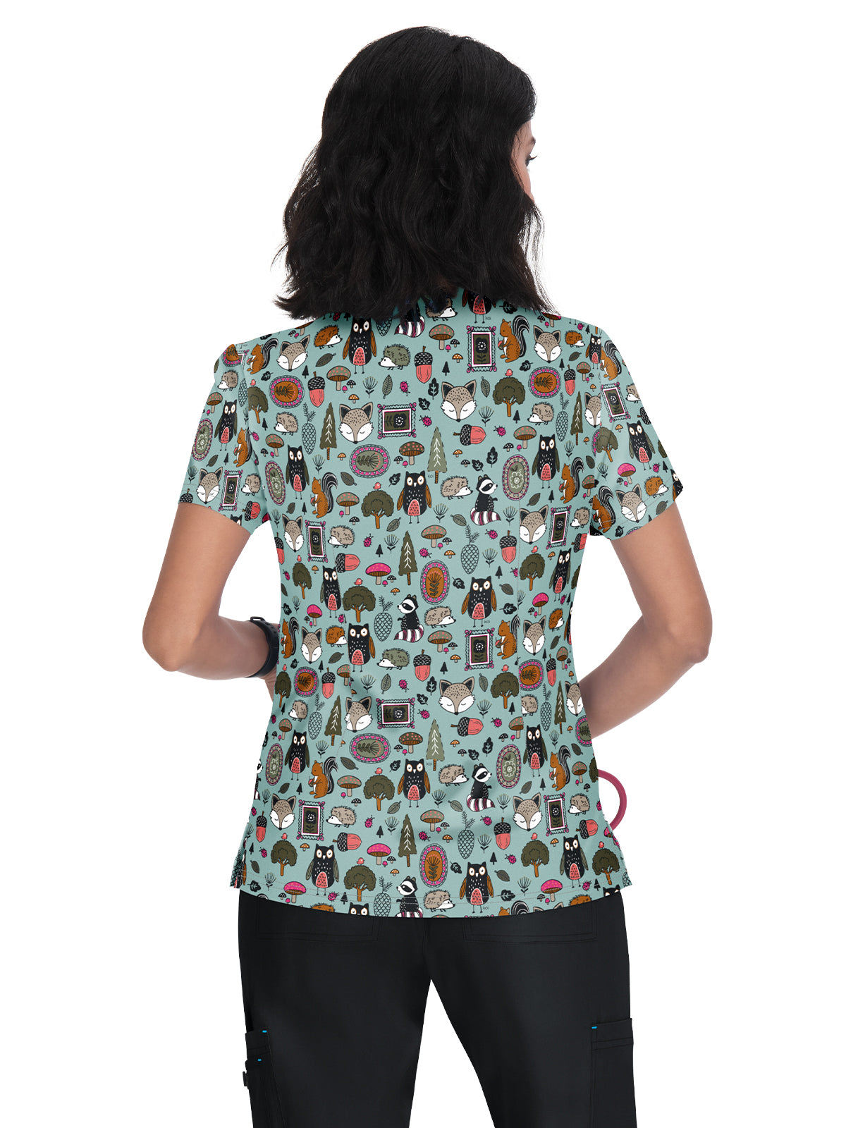 Women's Athletic-Inspired, Breathable Mesh Leslie Scrub Top