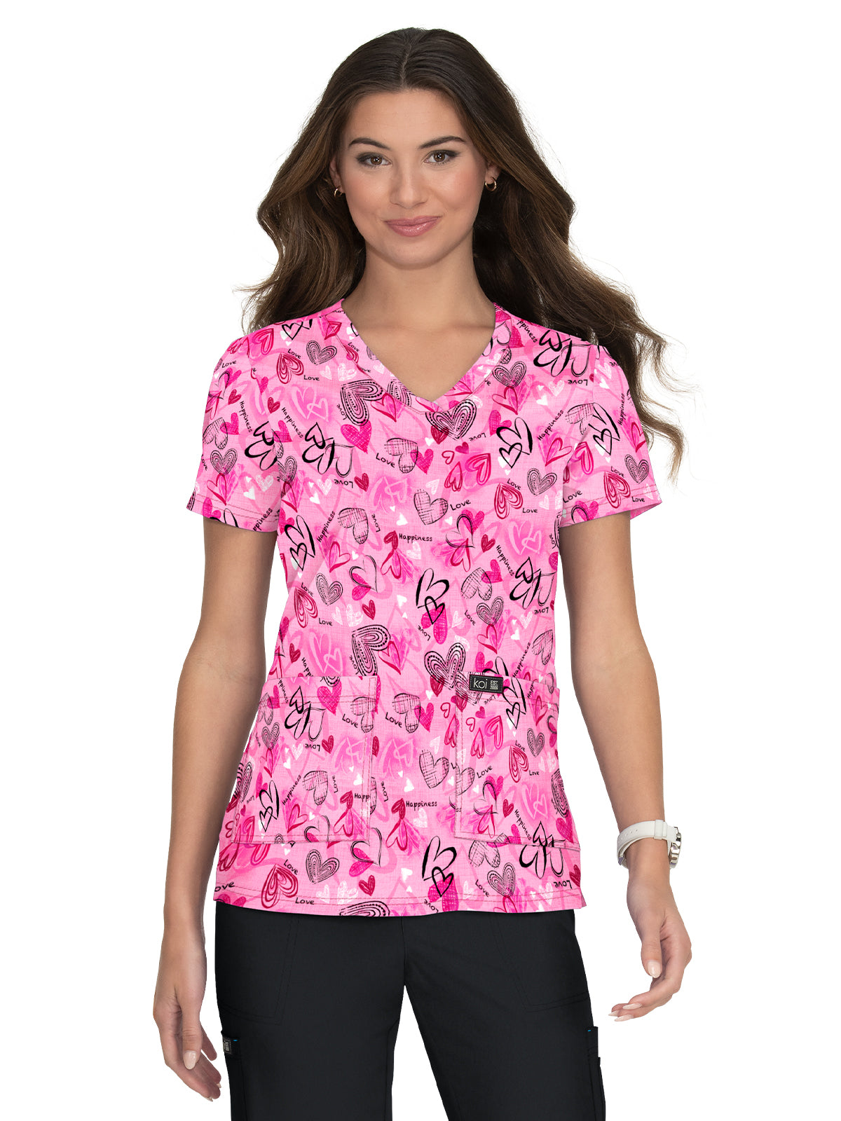 Women's Athletic-Inspired, Breathable Mesh Leslie Scrub Top