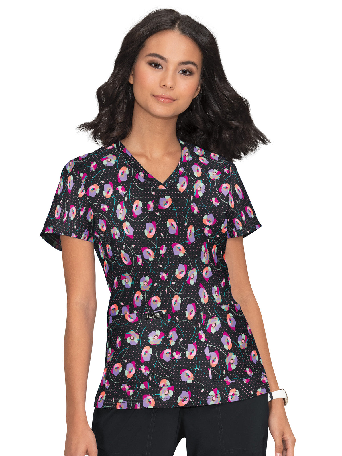 Women's Athletic-Inspired, Breathable Mesh Leslie Scrub Top