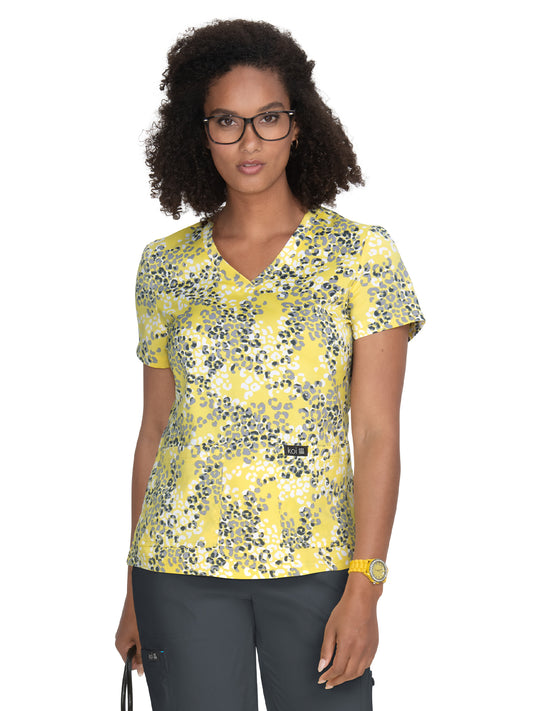 Women's Athletic-Inspired, Breathable Mesh Leslie Scrub Top