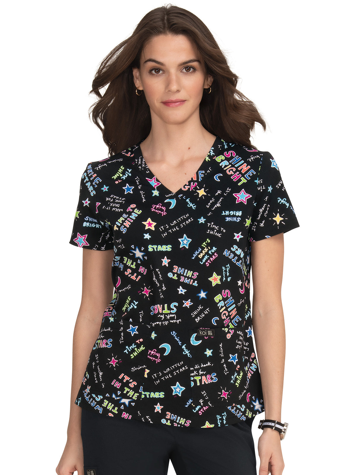 Women's Athletic-Inspired, Breathable Mesh Leslie Scrub Top