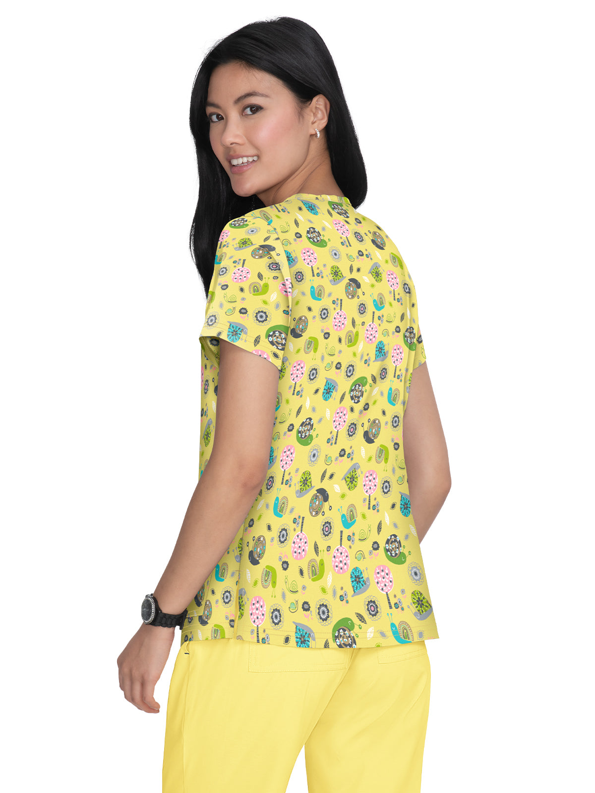 Women's Athletic-Inspired, Breathable Mesh Leslie Scrub Top