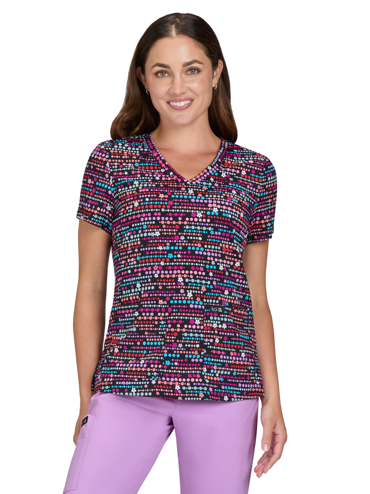 Women's Athletic-Inspired, Breathable Mesh Leslie Scrub Top