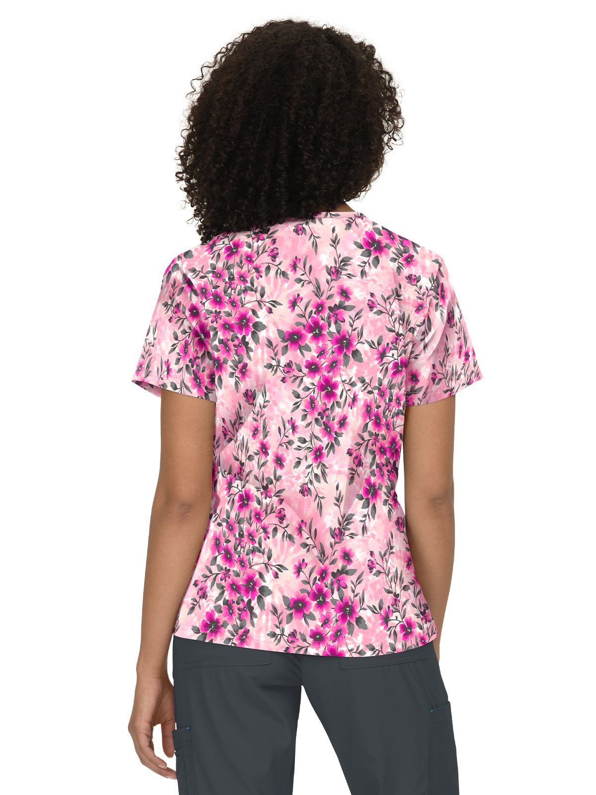 Women's Athletic-Inspired, Breathable Mesh Leslie Scrub Top