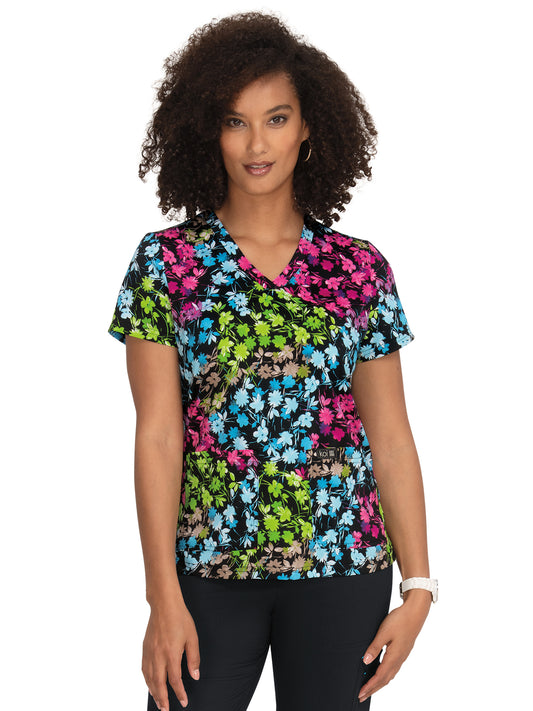 Women's Athletic-Inspired, Breathable Mesh Leslie Scrub Top