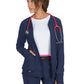 Women's 3-Pocket 2-Way Zipper Clarity Scrub Jacket