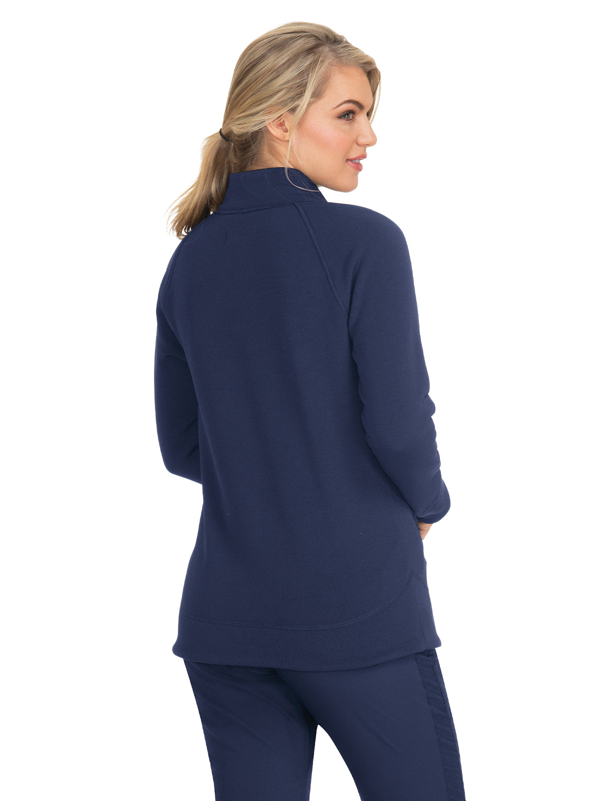 Women's 2-Pocket Super Soft Fleece Wellness Scrub Jacket