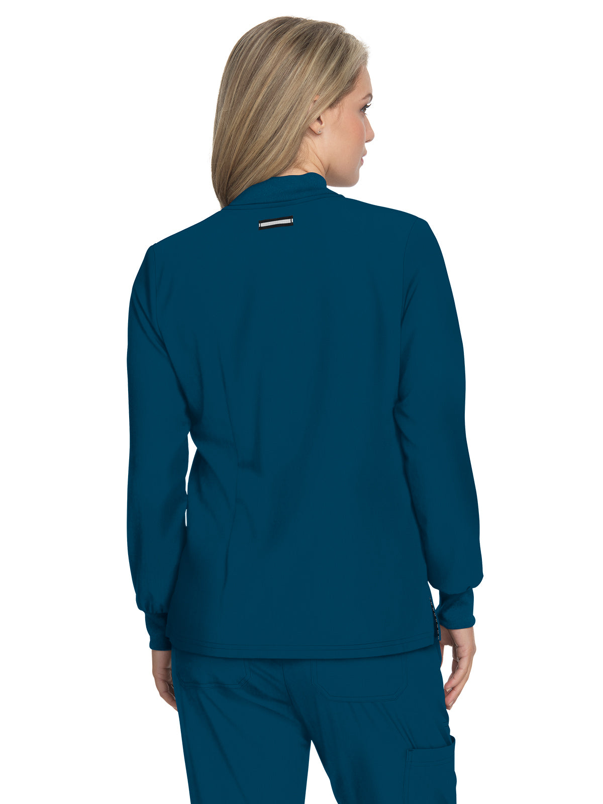 Women's Zipper Front Stretch Always in Motion Scrub Jacket