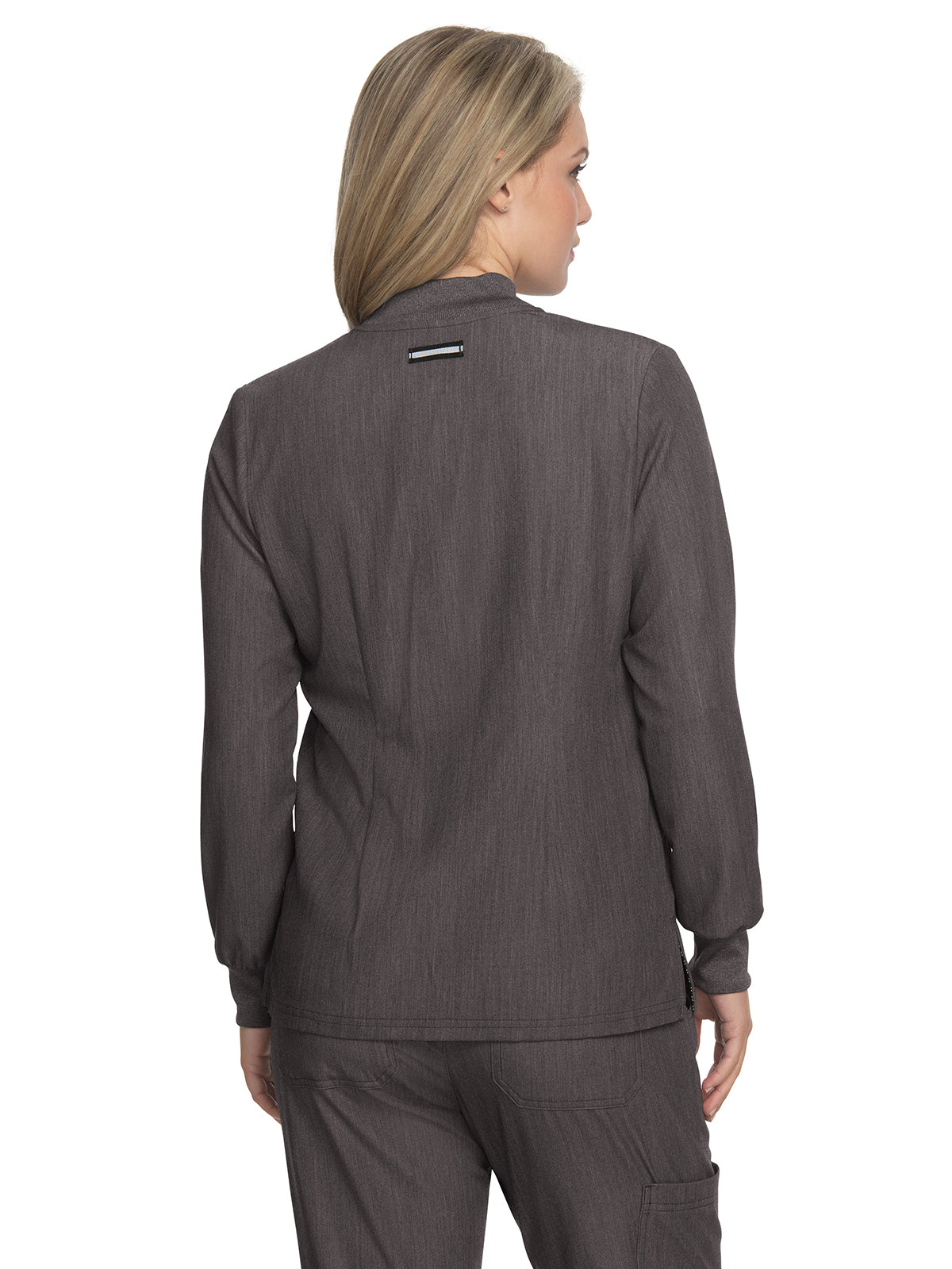 Women's Zipper Front Stretch Always in Motion Scrub Jacket