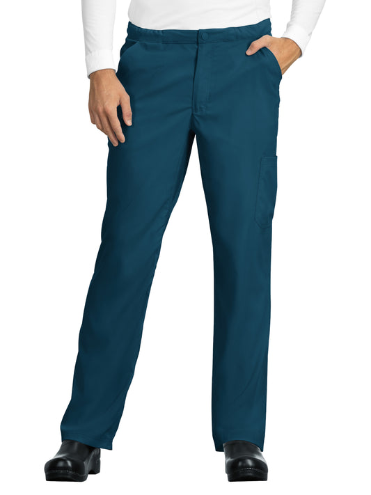 Men's 6-Pocket Slim Leg Stretch Discovery Scrub Pant