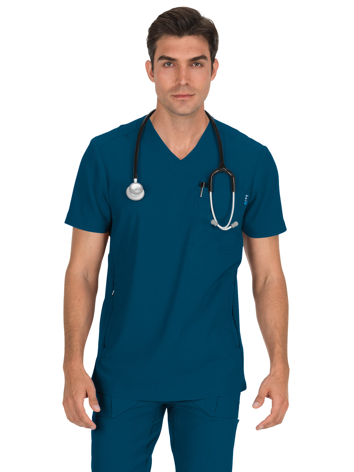 Men's 3-Pocket Athletic V-Neck Force Scrub Top