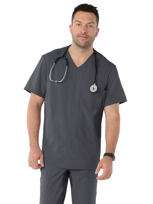 Men's 3-Pocket Athletic V-Neck Force Scrub Top