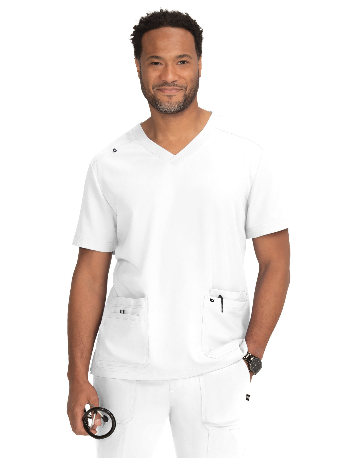 Men's 4-Pocket  V-Neck Free To Be Scrub Top