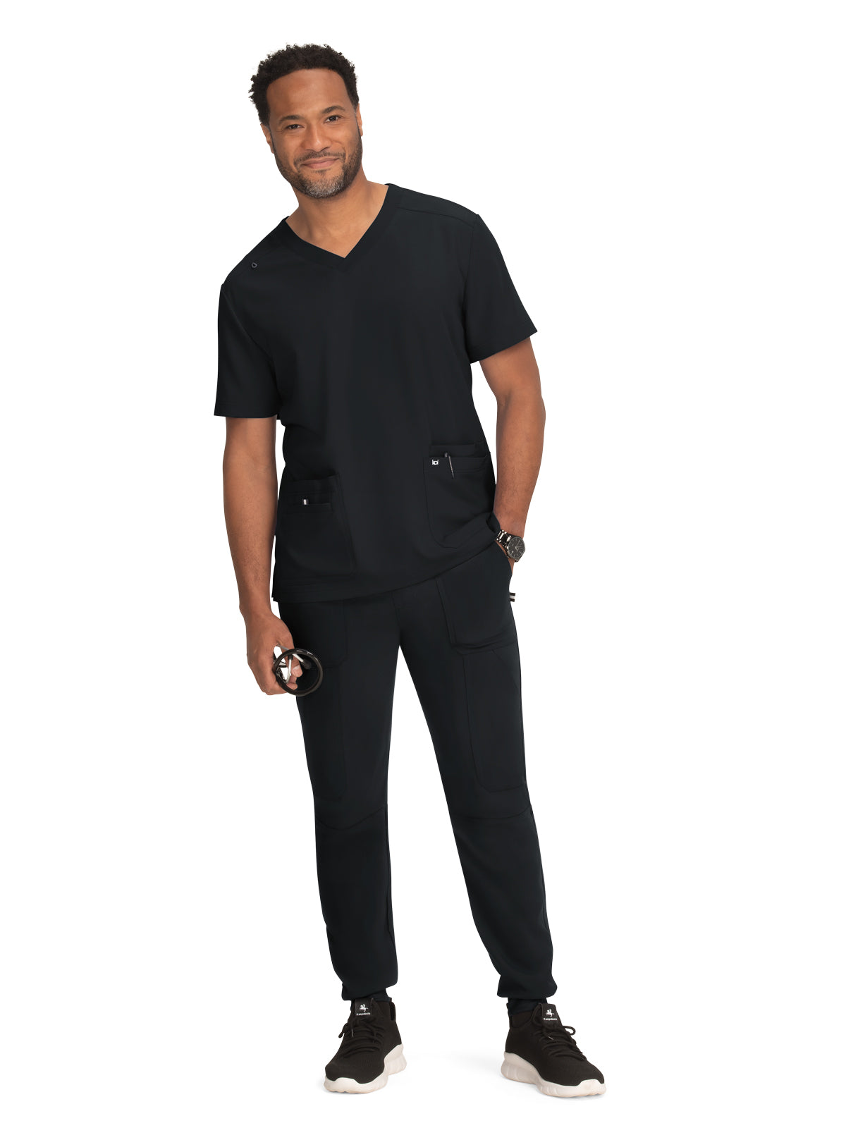 Men's 4-Pocket  V-Neck Free To Be Scrub Top