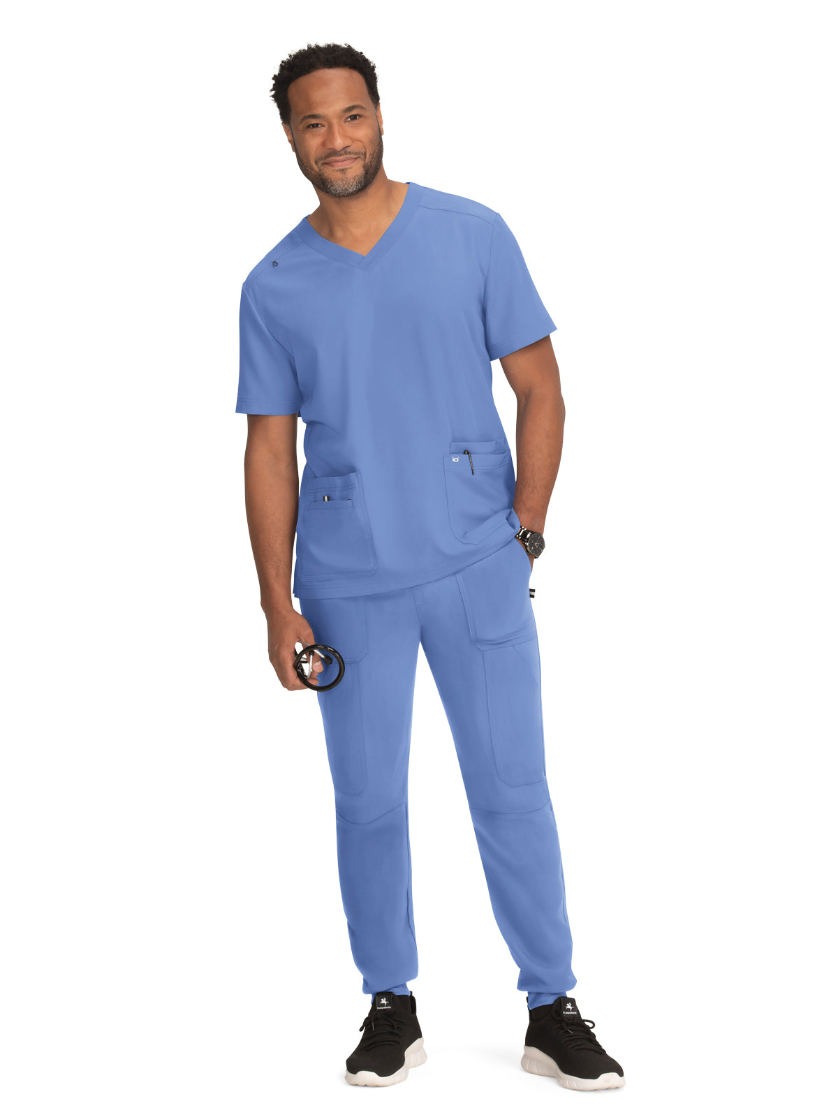 Men's 4-Pocket  V-Neck Free To Be Scrub Top