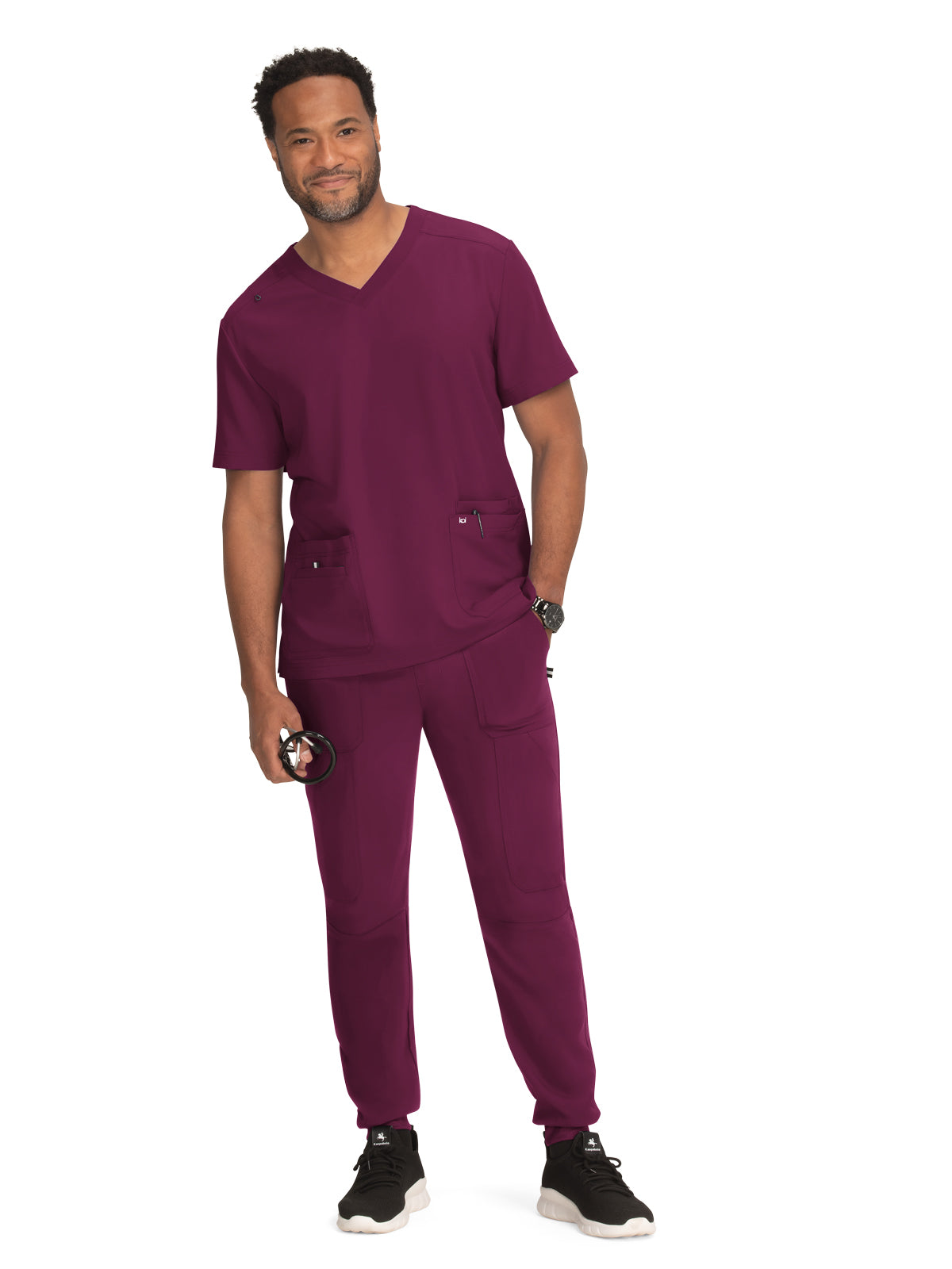 Men's 4-Pocket  V-Neck Free To Be Scrub Top