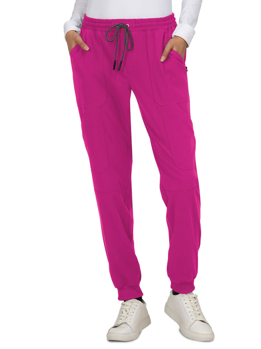 Women's 7-Pocket Stretch Jogger Good Vibe Scrub Pant