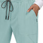 Women's 7-Pocket Stretch Jogger Good Vibe Scrub Pant