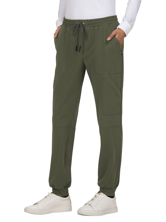 Women's 7-Pocket Stretch Jogger Good Vibe Scrub Pant