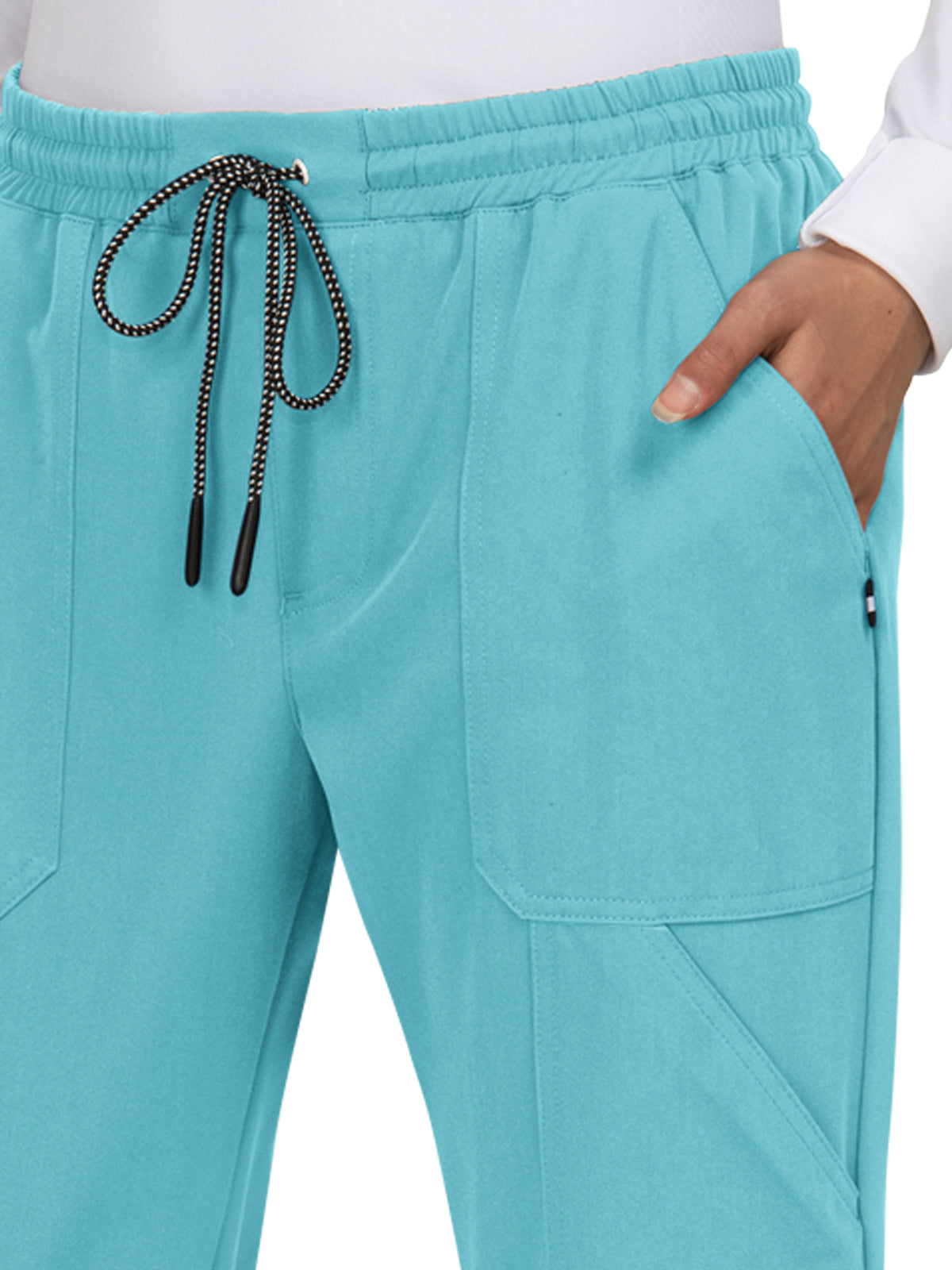 Women's 7-Pocket Stretch Jogger Good Vibe Scrub Pant