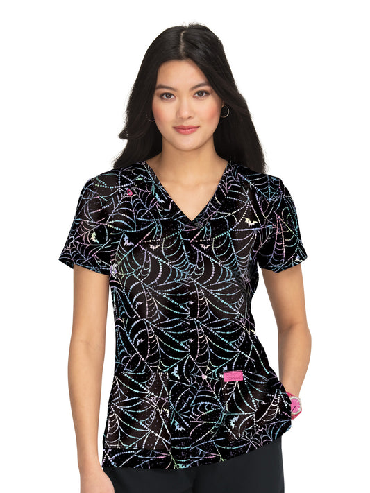 Women's 2-Pocket Print Top