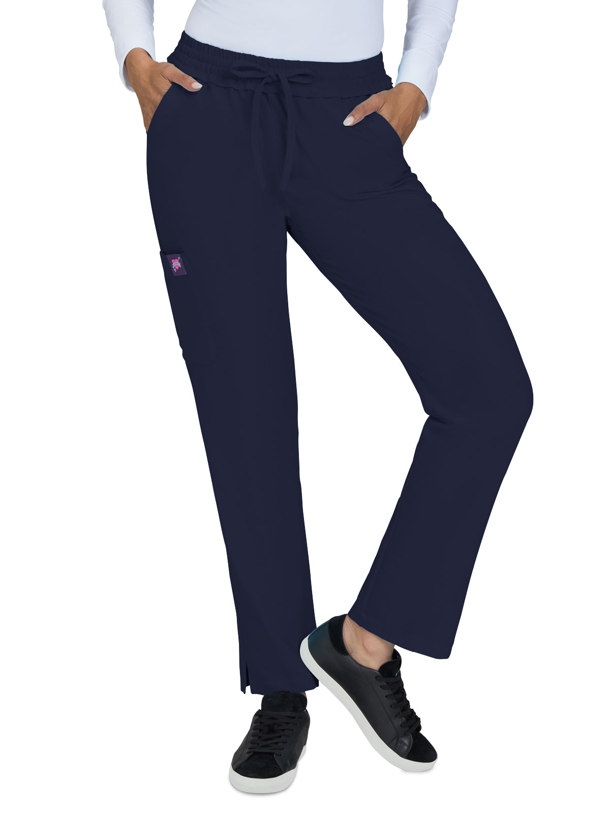 Women's 6-Pocket Ruffle Waist Bergamot Scrub Pant