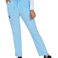 Women's 6-Pocket Ruffle Waist Bergamot Scrub Pant