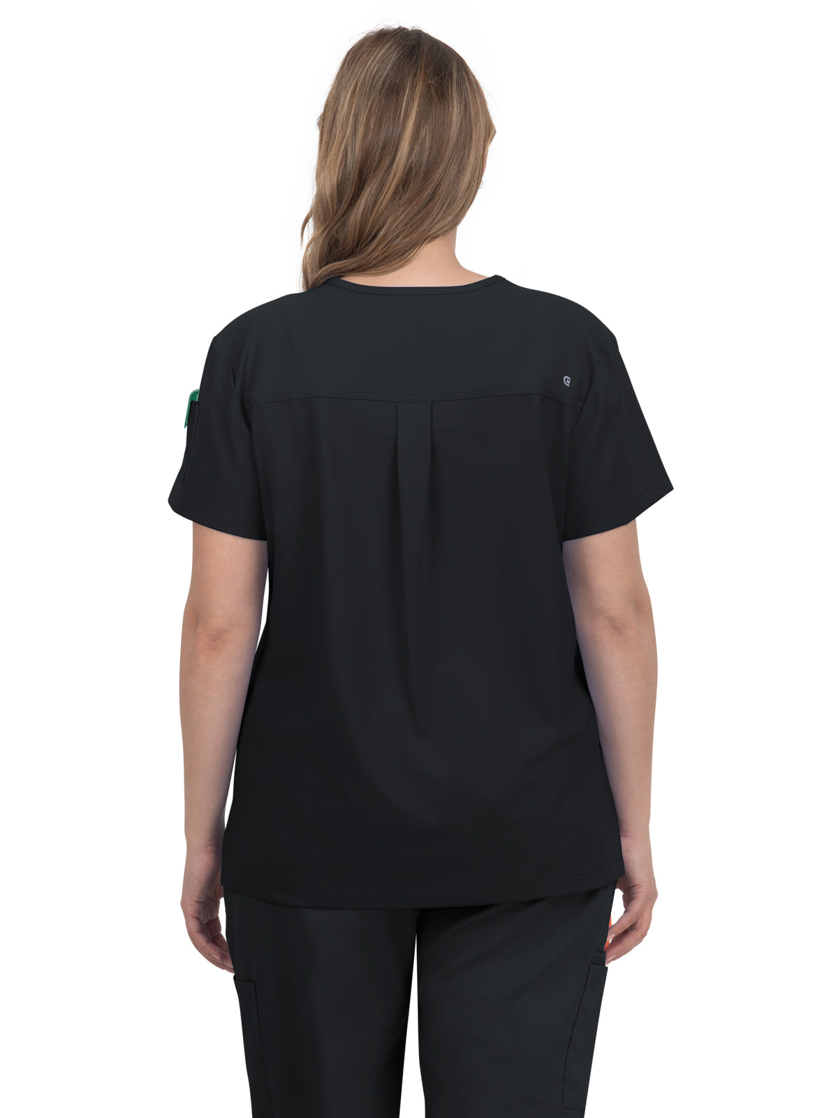 Women's 2-Pocket V-Neck Tuck-In Aura Scrub Top