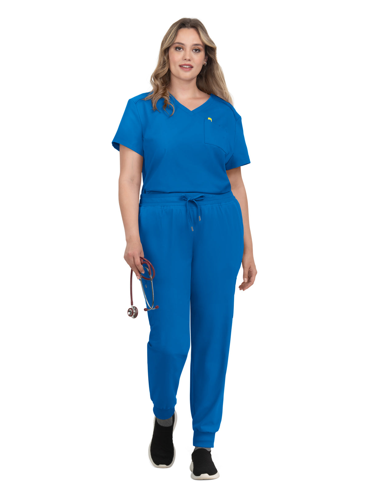 Women's 2-Pocket V-Neck Tuck-In Aura Scrub Top