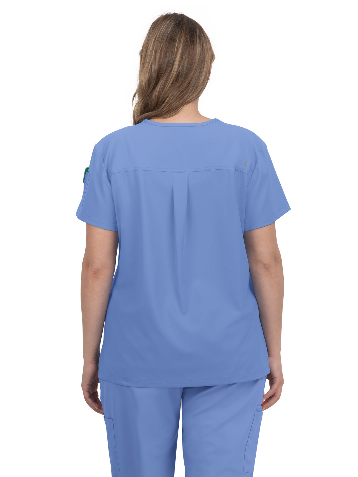 Women's 2-Pocket V-Neck Tuck-In Aura Scrub Top