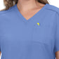 Women's 2-Pocket V-Neck Tuck-In Aura Scrub Top