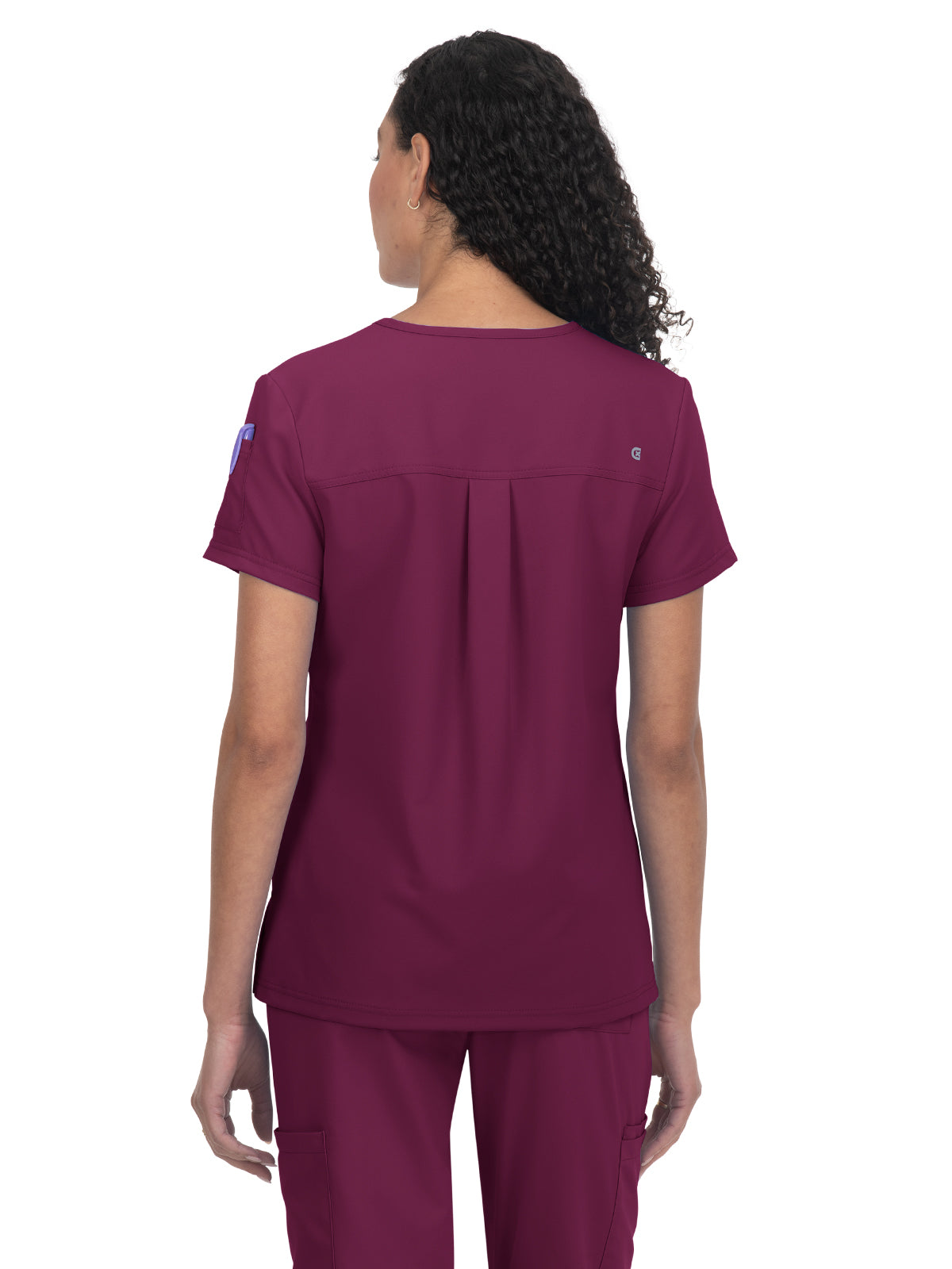 Women's 2-Pocket V-Neck Tuck-In Aura Scrub Top