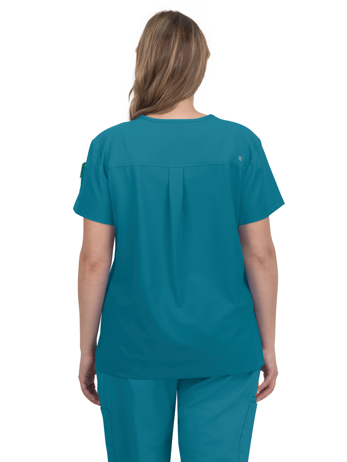 Women's 2-Pocket V-Neck Tuck-In Aura Scrub Top