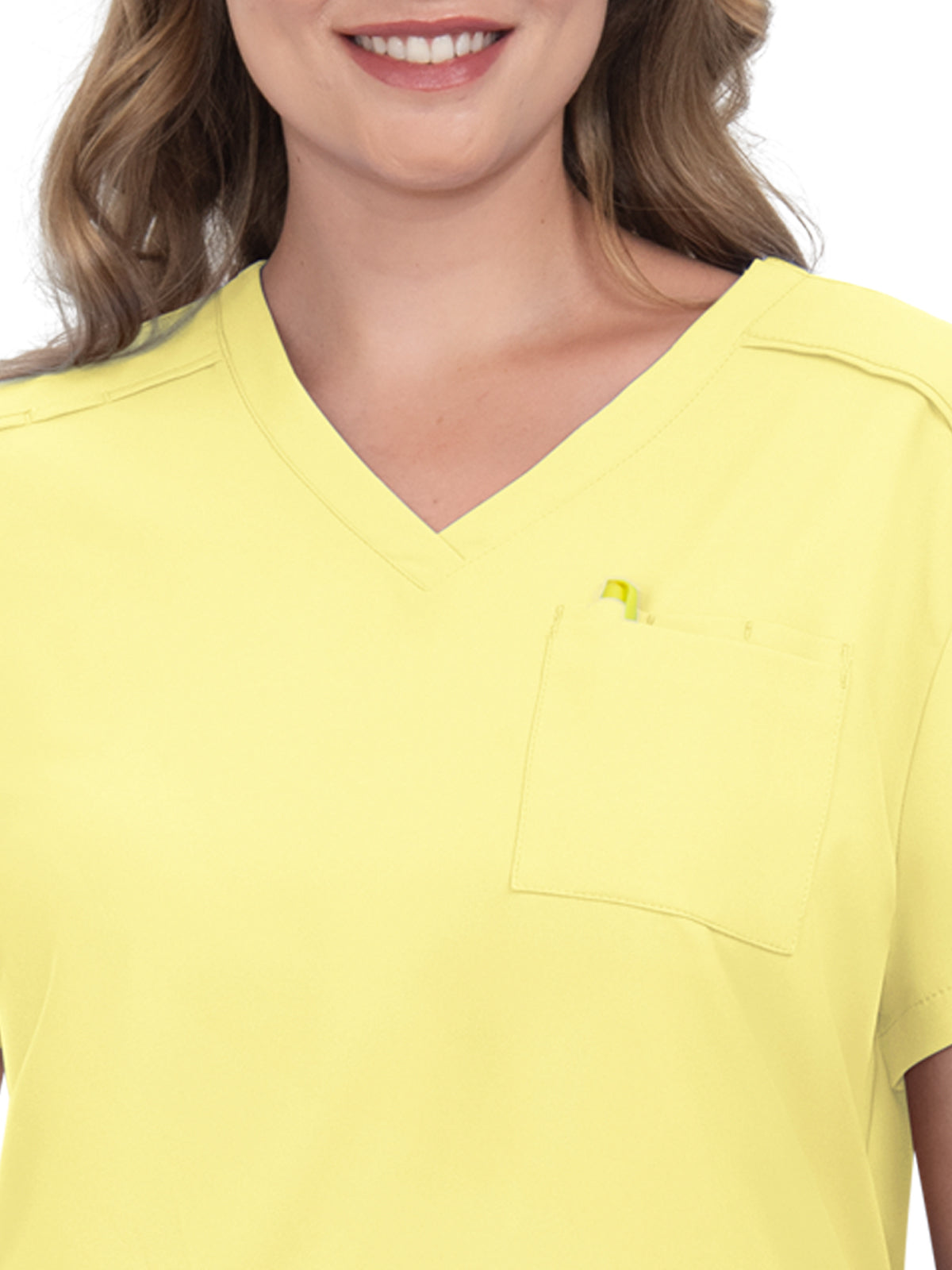 Women's 2-Pocket V-Neck Tuck-In Aura Scrub Top