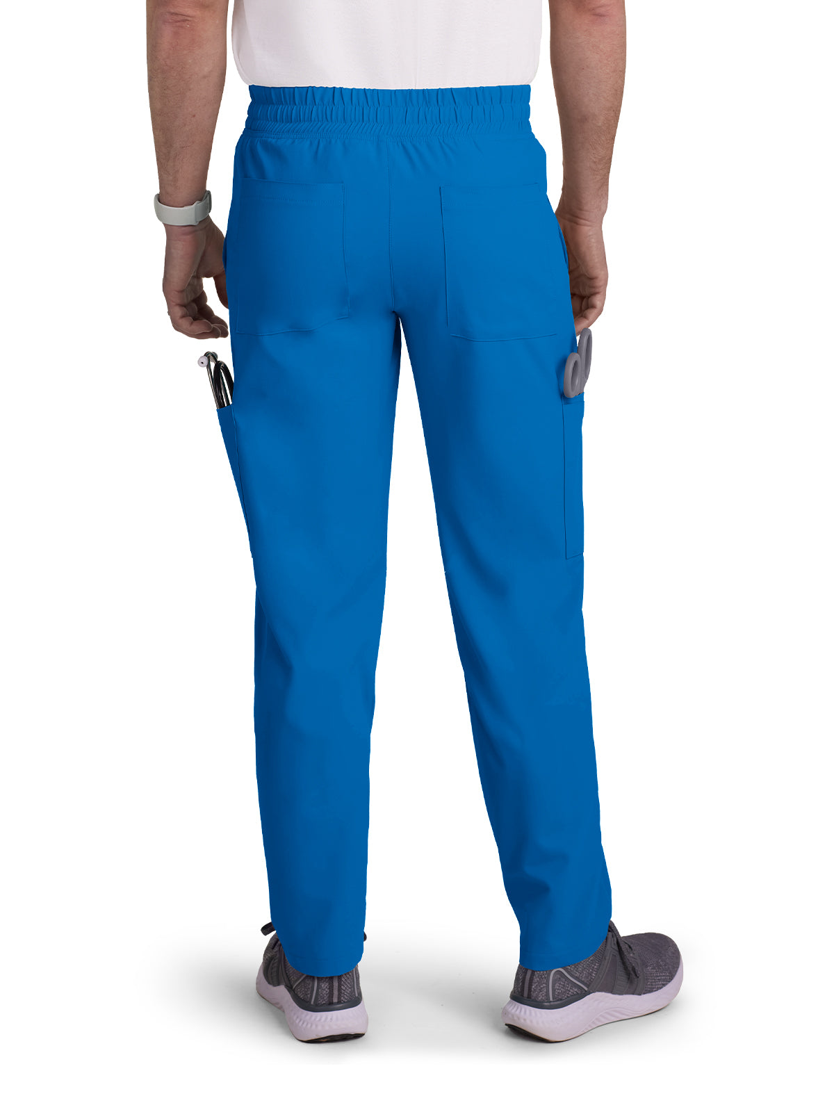 Men's 6-Pocket Drawstring Elastic Waist Neuro Scrub Pant