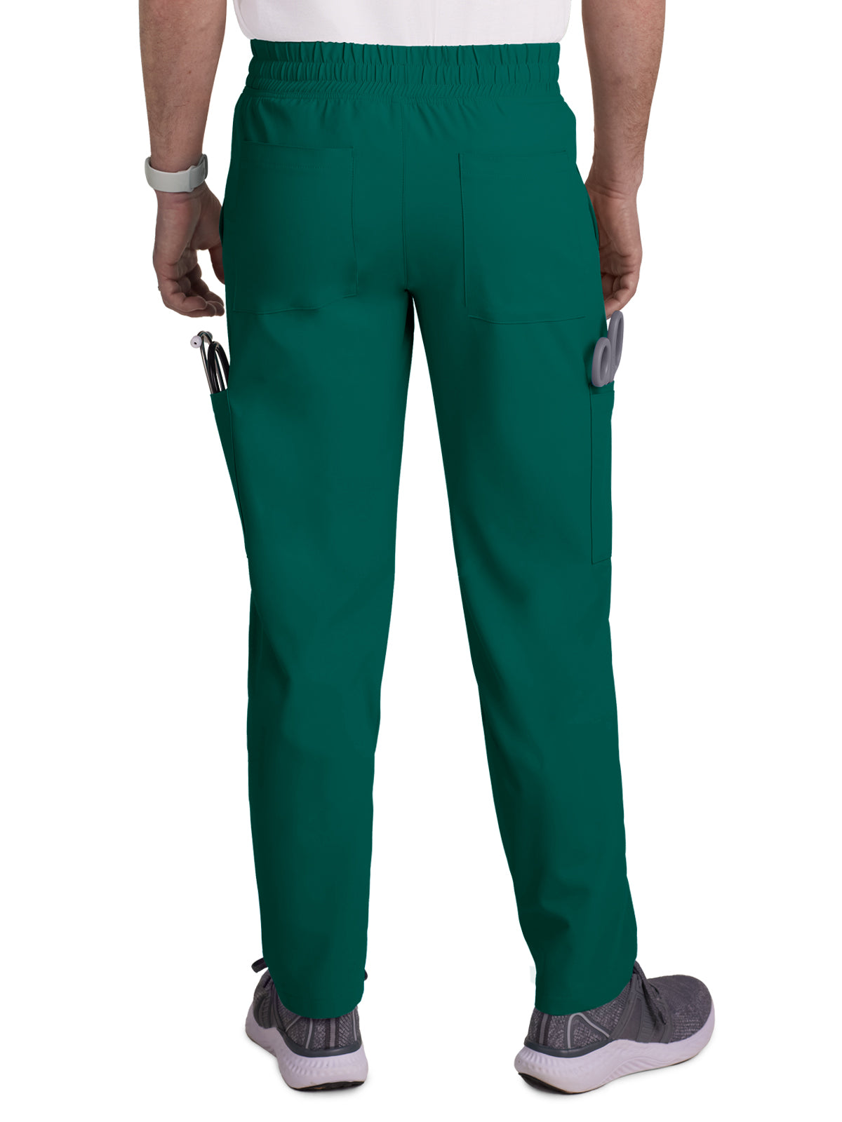 Men's 6-Pocket Drawstring Elastic Waist Neuro Scrub Pant