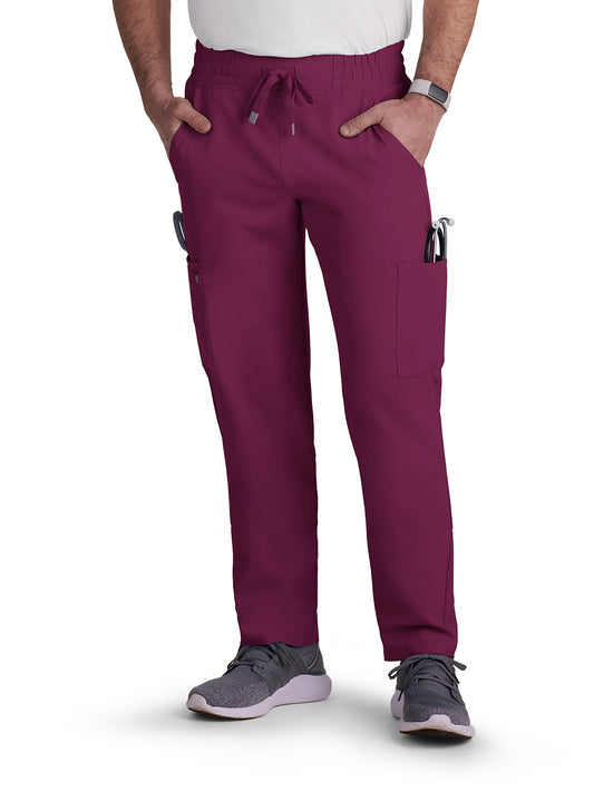 Men's 6-Pocket Drawstring Elastic Waist Neuro Scrub Pant